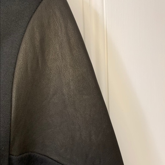 AllSaints black leather Mei Sweat - Picture 5 of 9